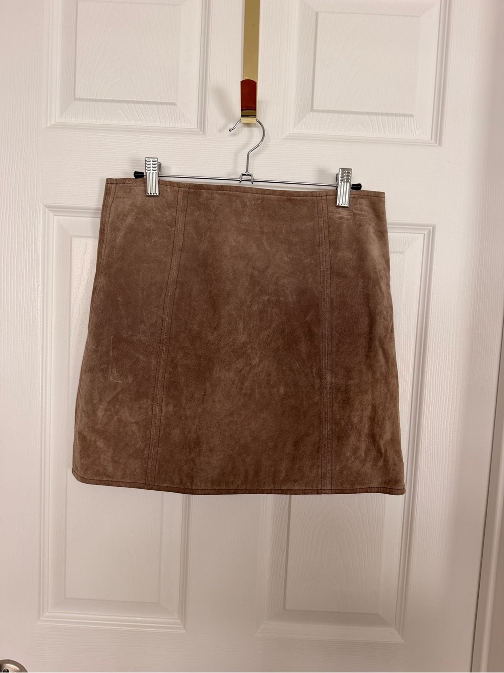 Blank NYC Brown Suede Mini Skirt